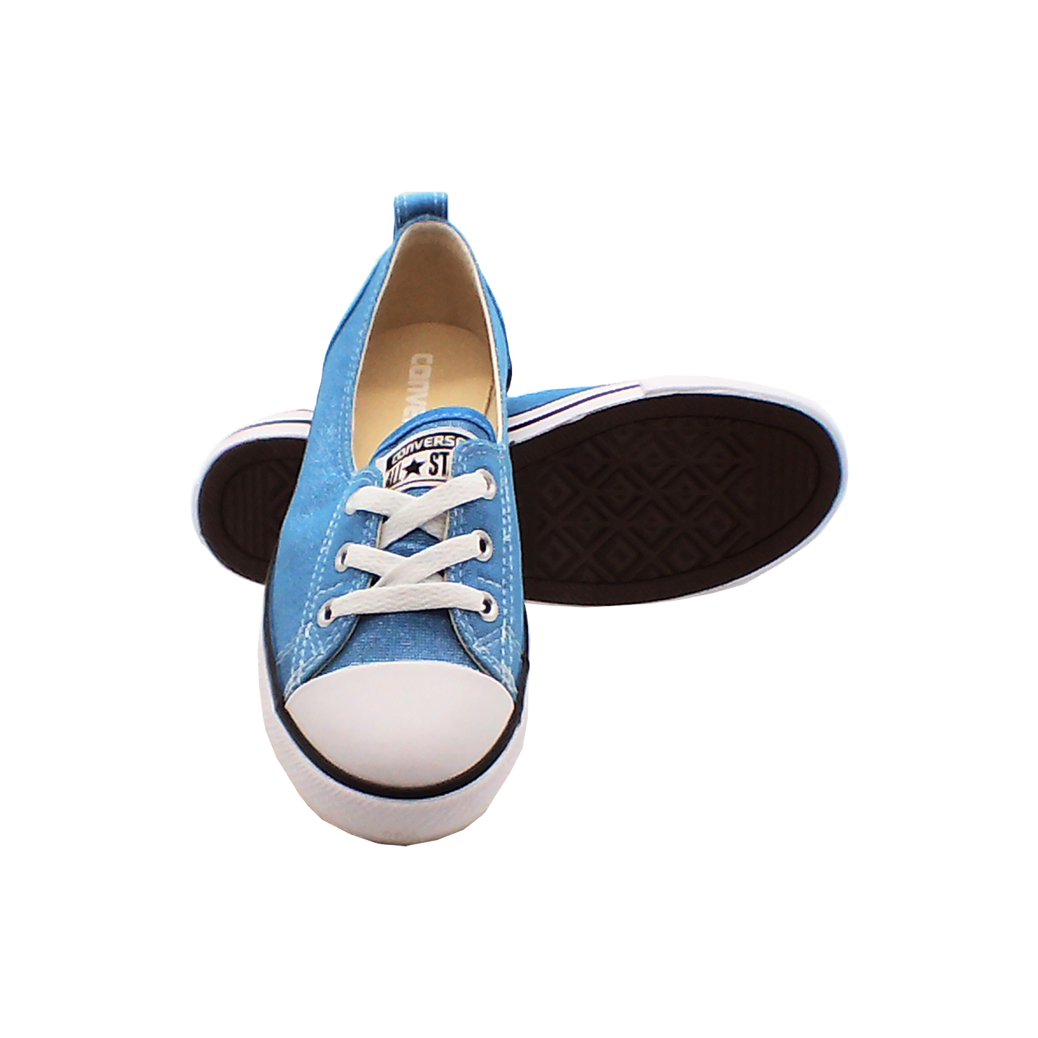 Converse - 女款低幫帆布鞋(淺藍色)