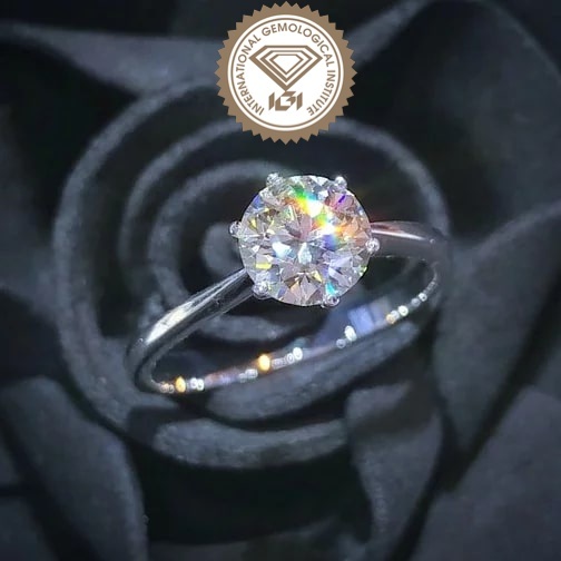 18K White Gold 1.00ct Diamond Ring