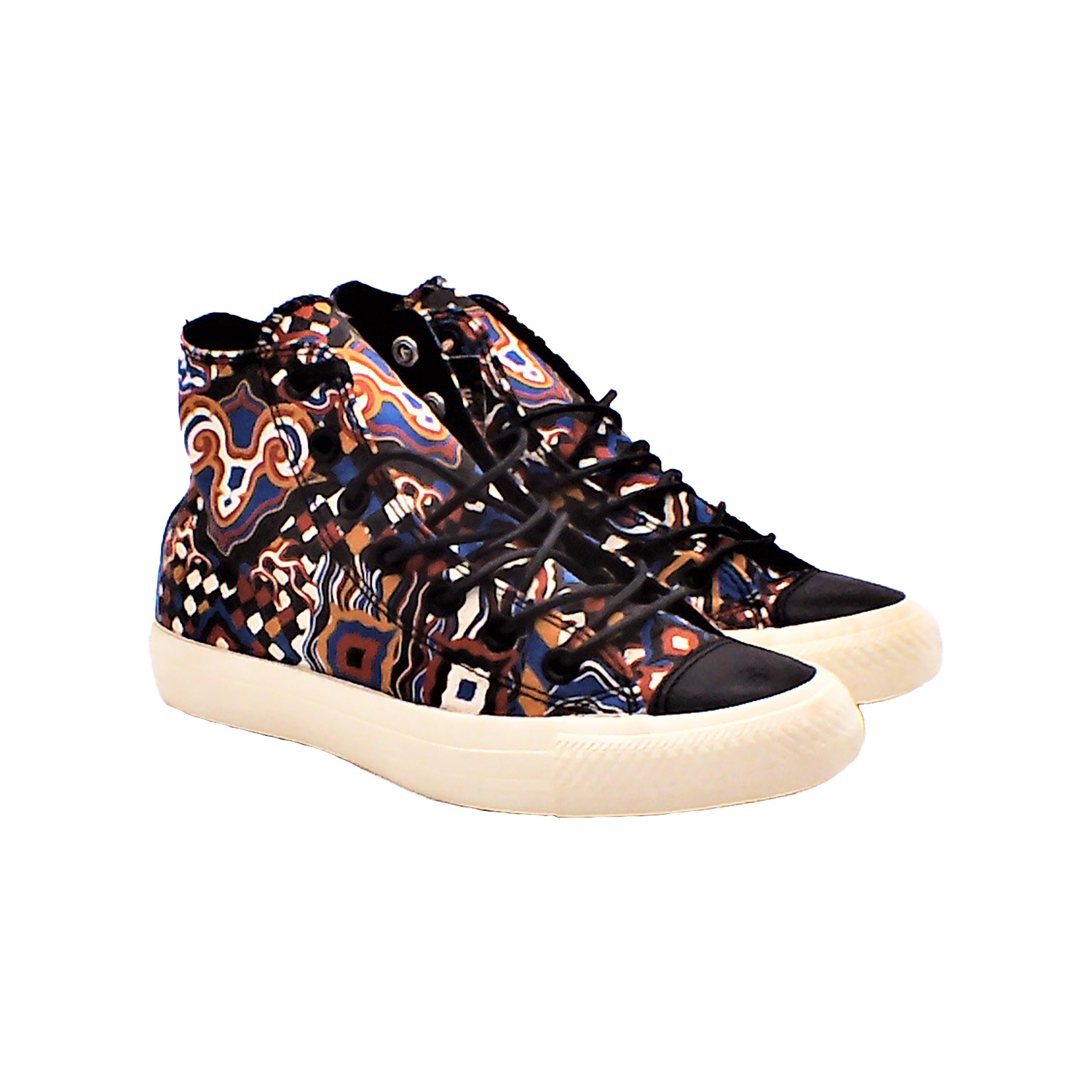 Converse - 男女款潮流休閒高幫帆布鞋(花紋格子)