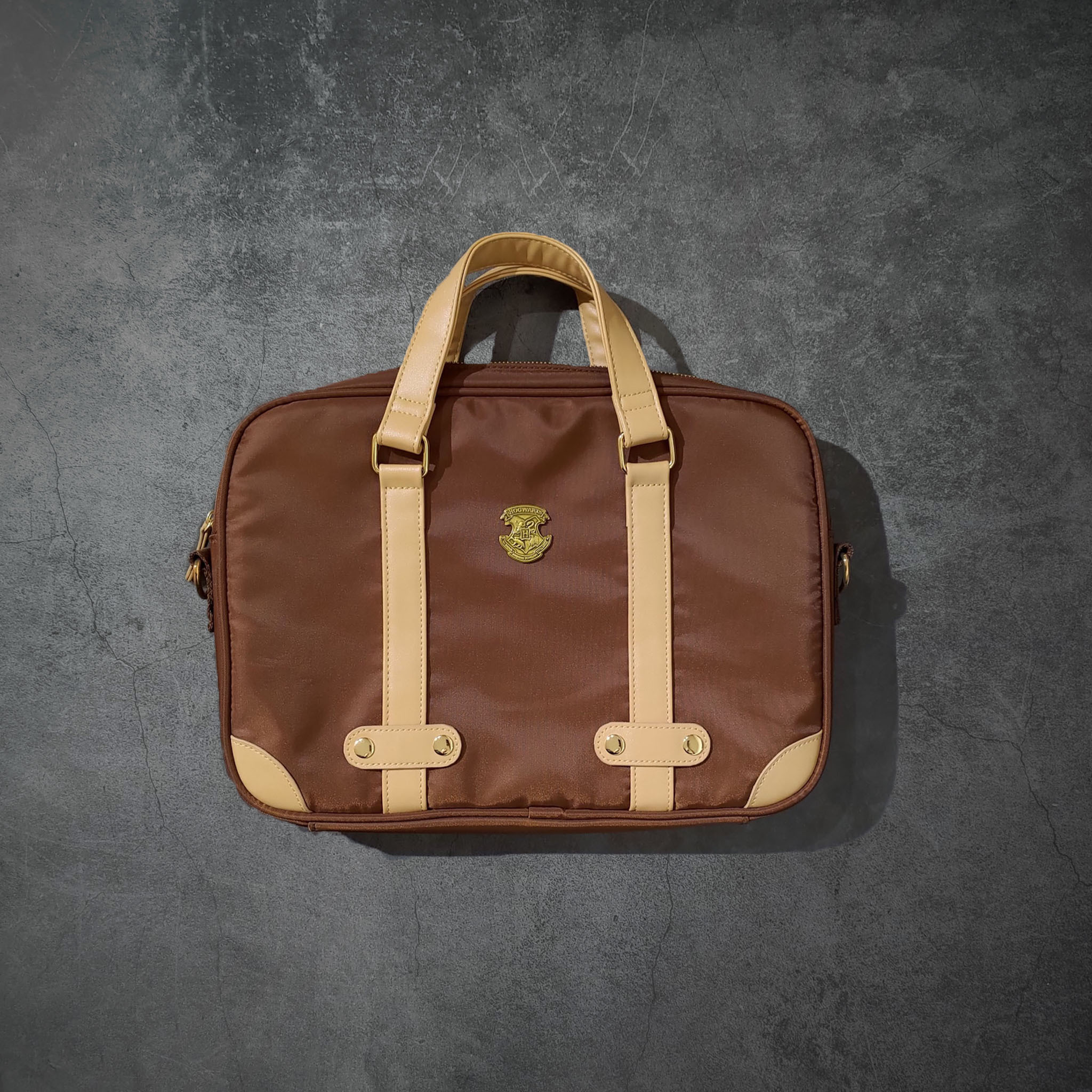 哈利波特-帆布皮革拼接筆電包