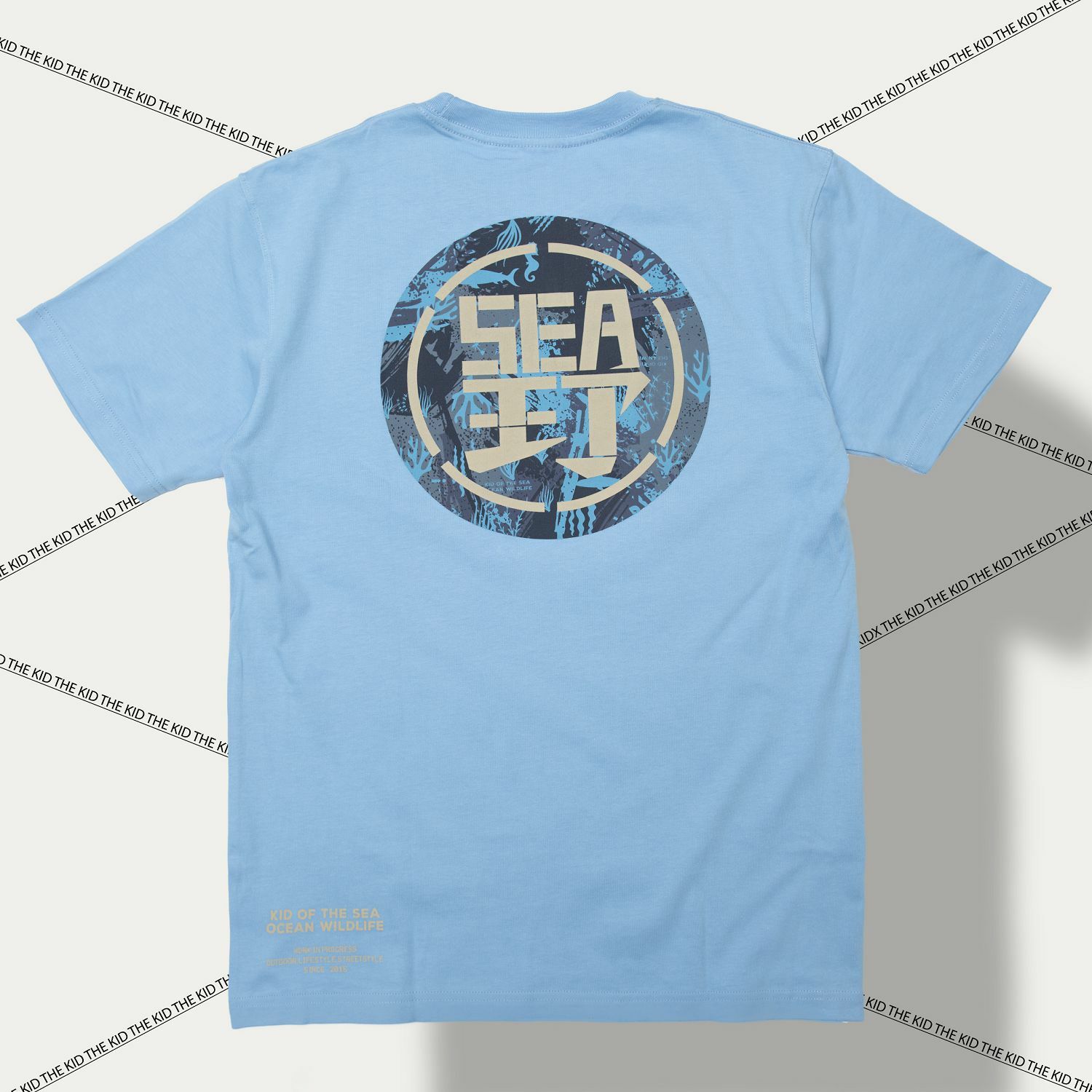 KID ® 野SEA海洋野人短T 藍