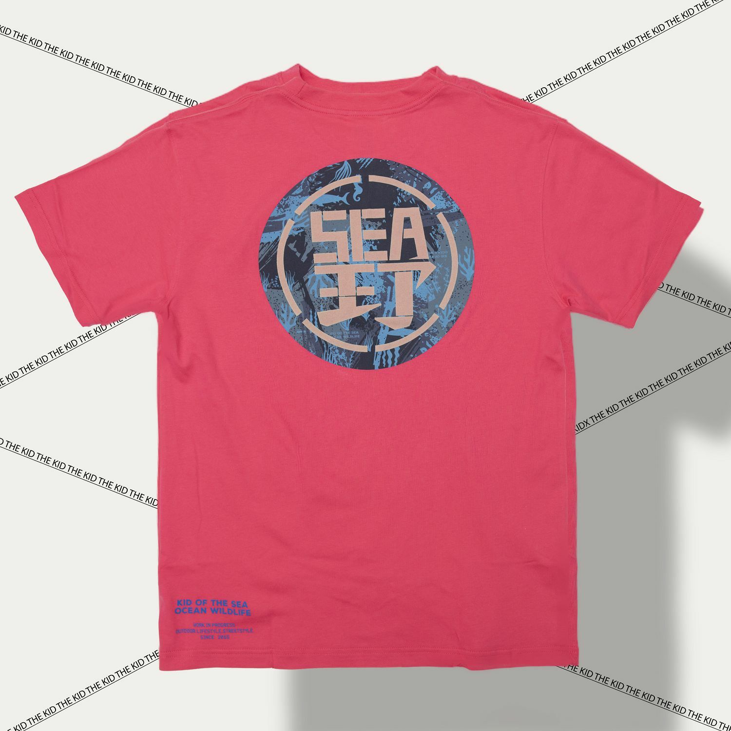 KID ® 野SEA海洋野人短T 桃