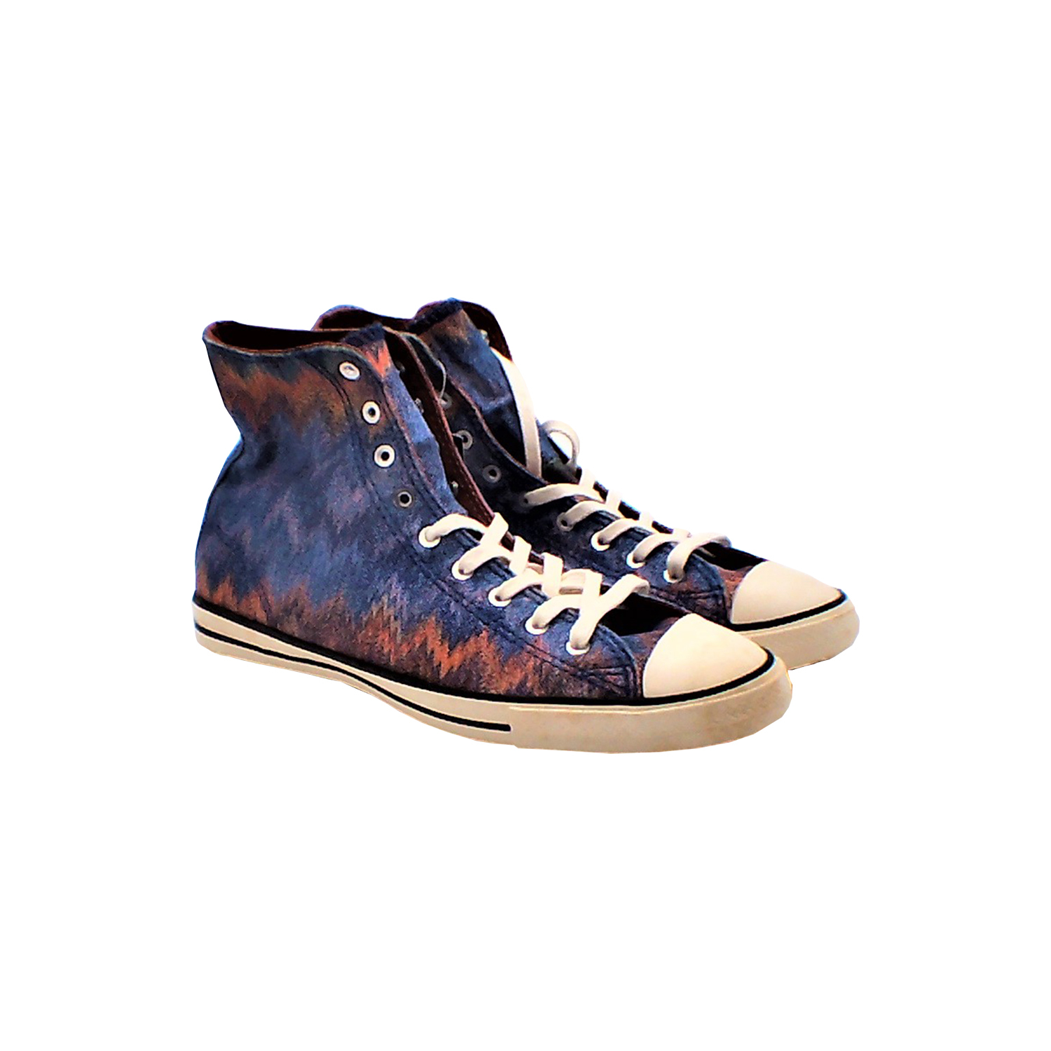 Converse - 女款塗鴉高幫休閒帆布鞋(藍色)