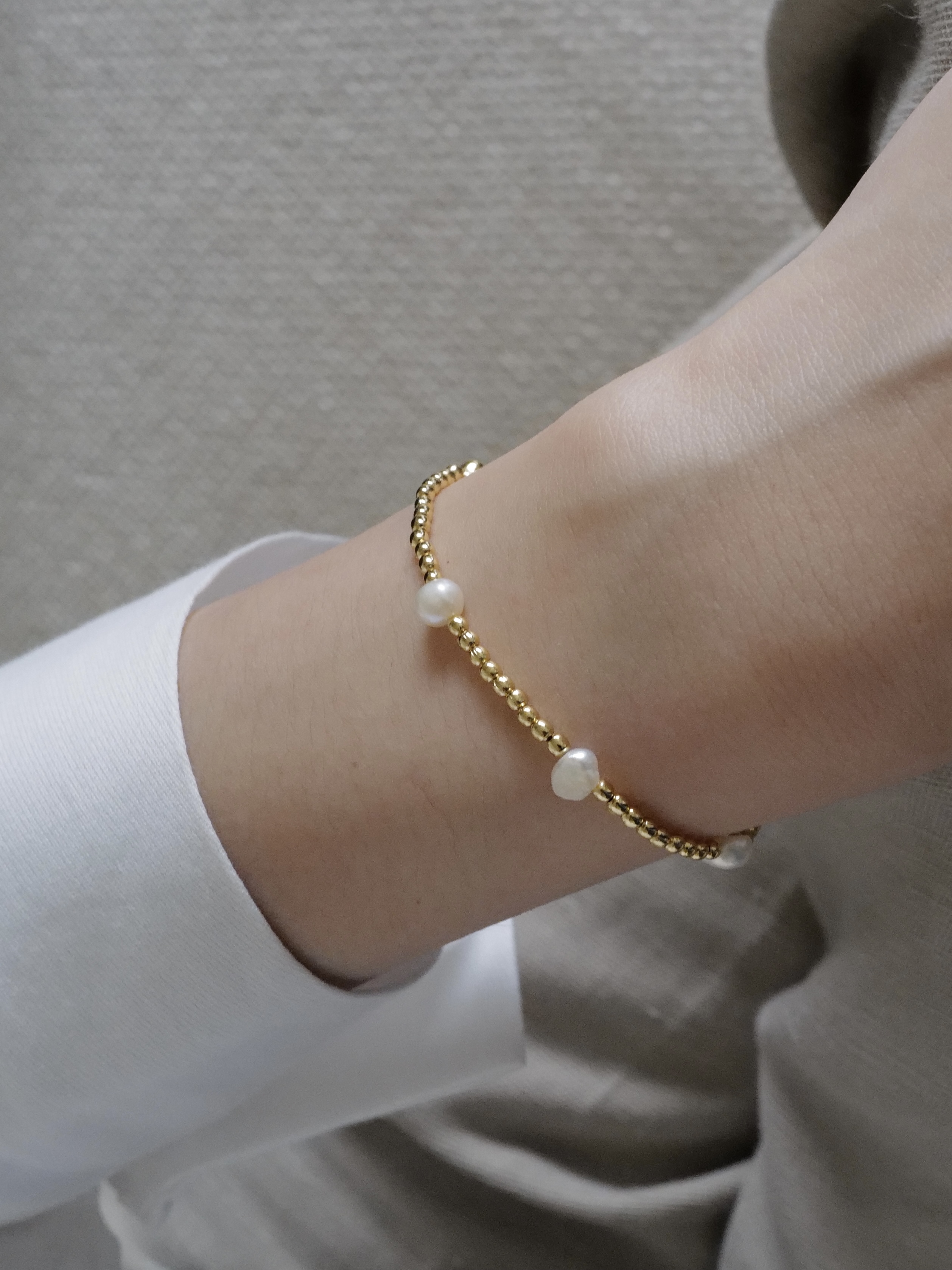 BIZU Pearls Bracelet｜18K 變形珍珠手鏈