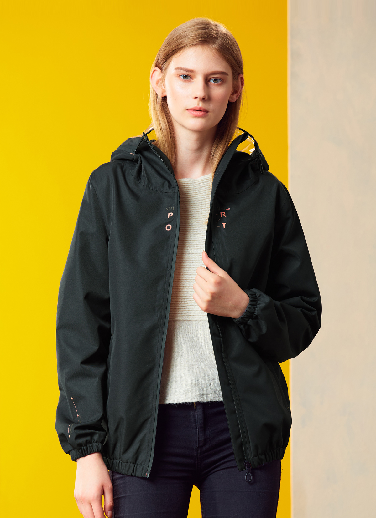 精湛美學燦光華達呢防水0死角防護外套-2142WJ-碳黑色