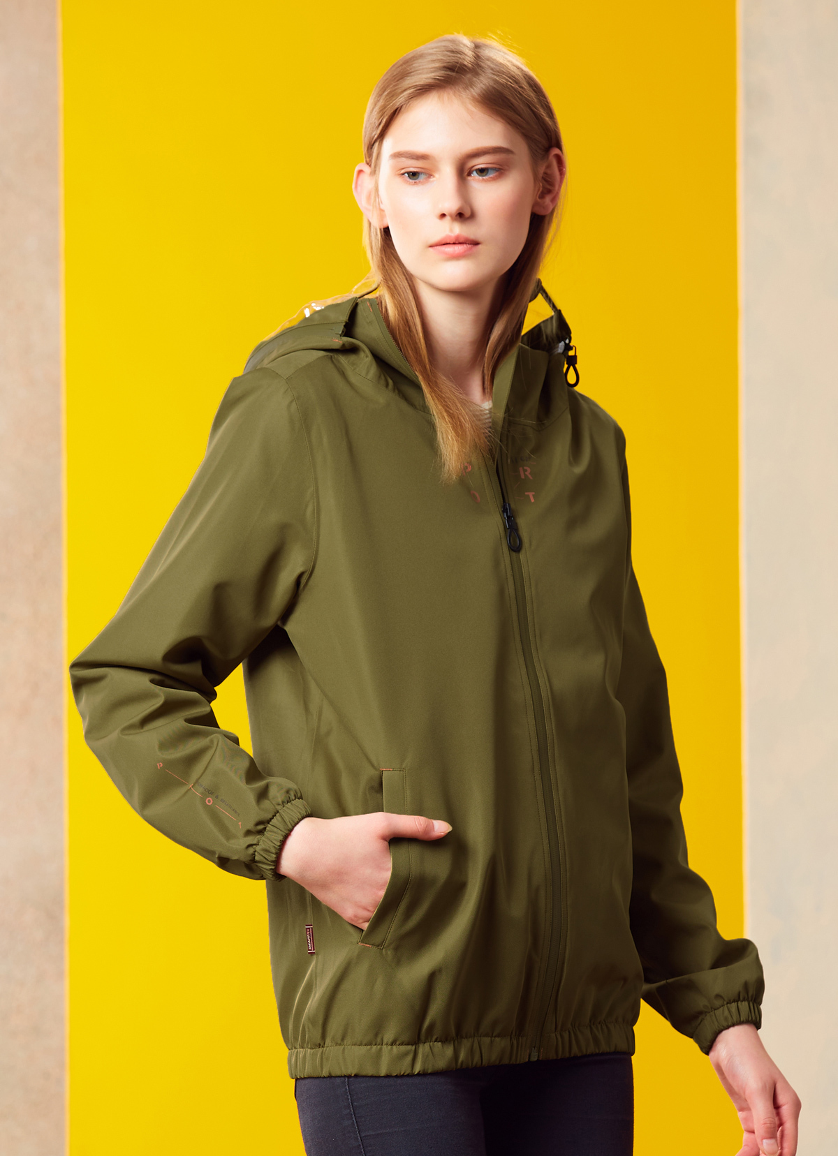 精湛美學燦光華達呢防水0死角防護外套-2142WJ-橄欖綠