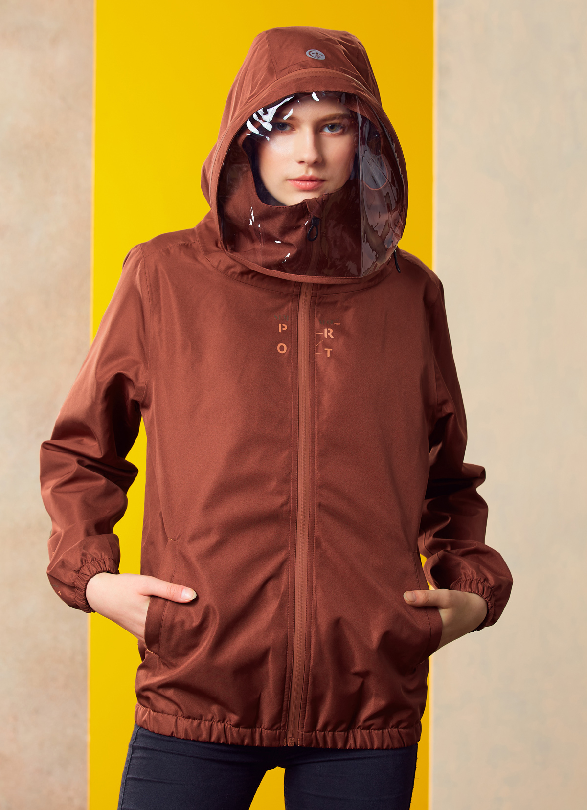 精湛美學燦光華達呢防水0死角防護外套-2142WJ-酒莊褐