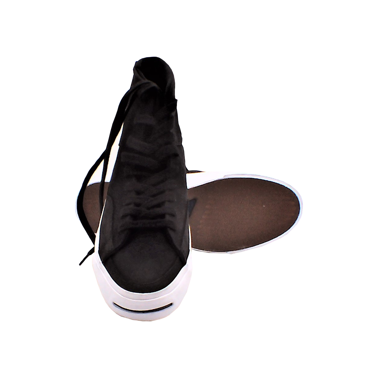 Converse - 男款開口笑氣墊高幫帆布鞋(黑色)