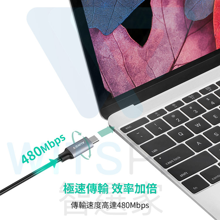 AUKEY Type-C 充電線 極度耐用 CP首選
