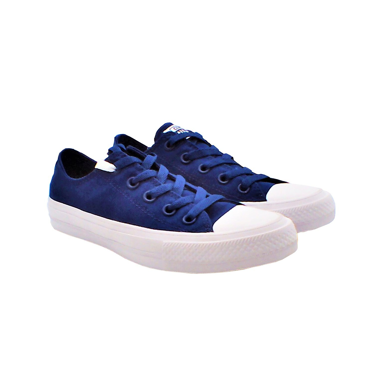 Converse - 男女款休閒低幫帆布鞋(藍色)