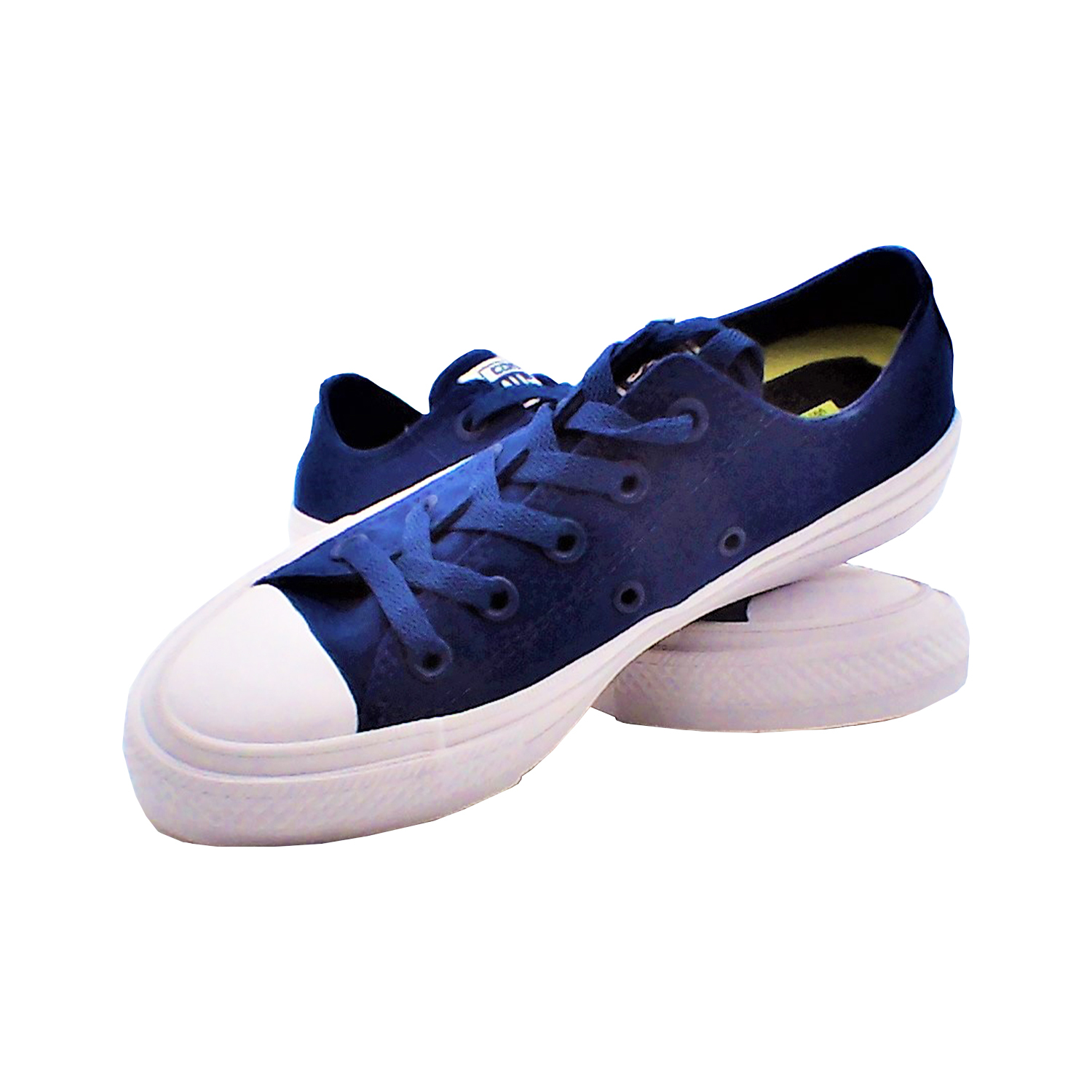 Converse - 男女款休閒低幫帆布鞋(藍色)