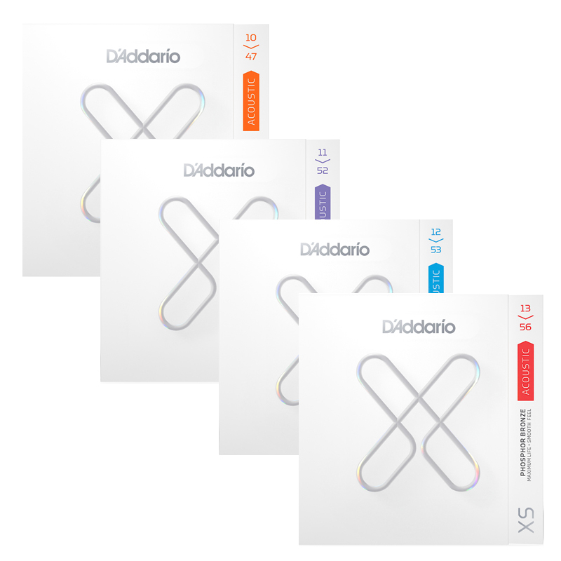 D'Addario XS系列 磷青銅木吉他弦 (1047/1152/1253/1356)