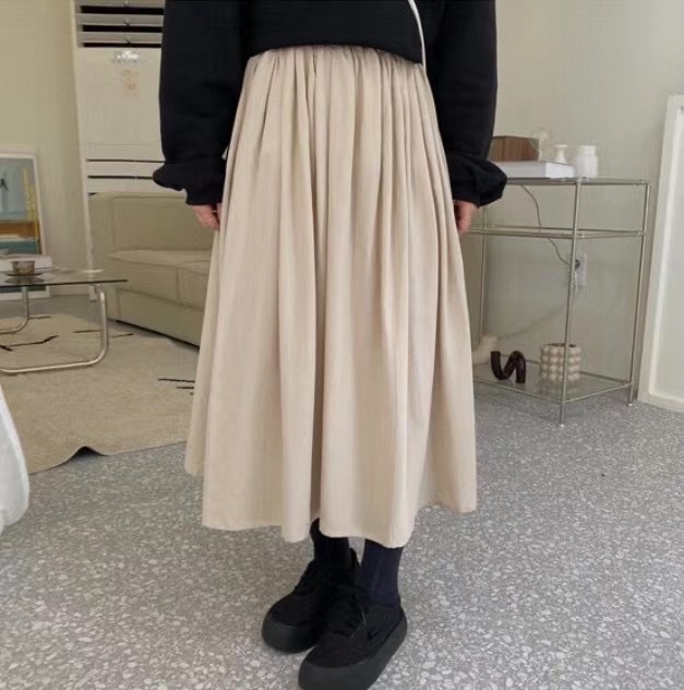 【預訂】親膚！素色傘裙（3色）