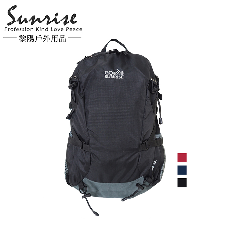 透氣網架背包(雨) 32L (黑、藍、紅) 健行背包/登山背包/休閒旅遊/露營 72CSW11830G