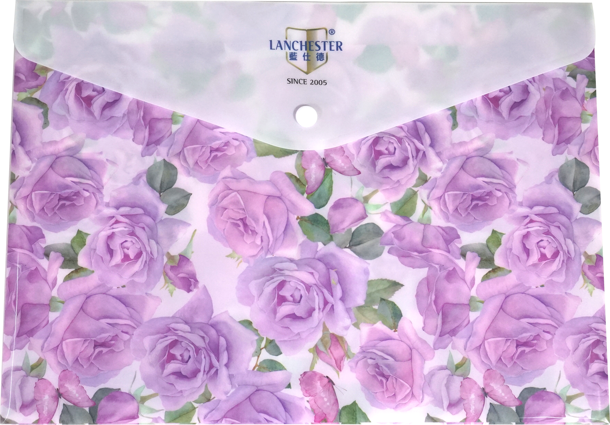 【戀愛物語】紫玫瑰文件夾 24*33cm (可放A4大小)(文具) (資料夾)