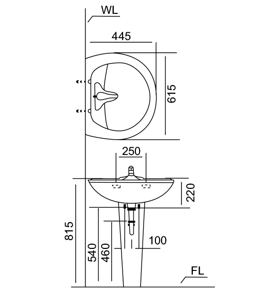 摩登 面盆 LF-363 / M-2406