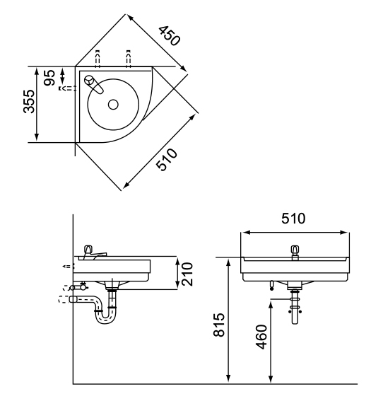 摩登 面盆 L-57 / F-366 / M-1073 冷水
