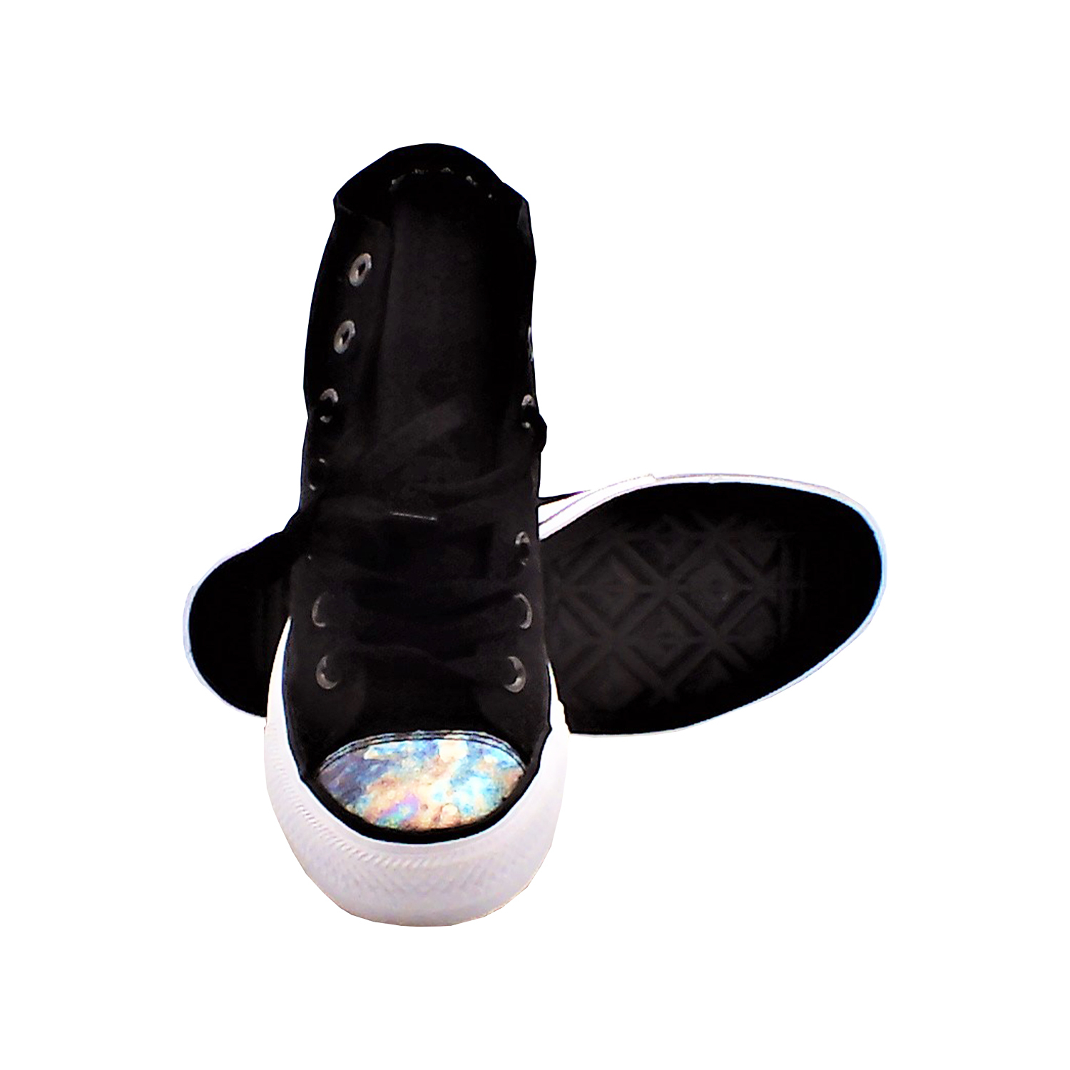 Converse - 女款高幫休閒帆布鞋(黑色)