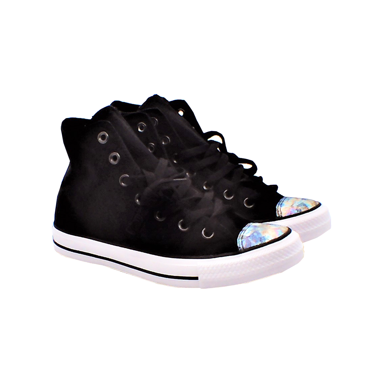 Converse - 女款高幫休閒帆布鞋(黑色)