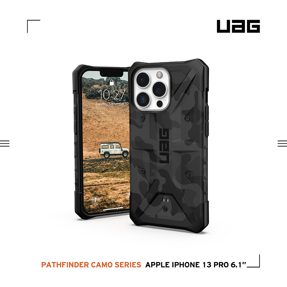 【 UAG | 耐衝擊保護殼 迷彩黑 iPhone 13 PRO 】
