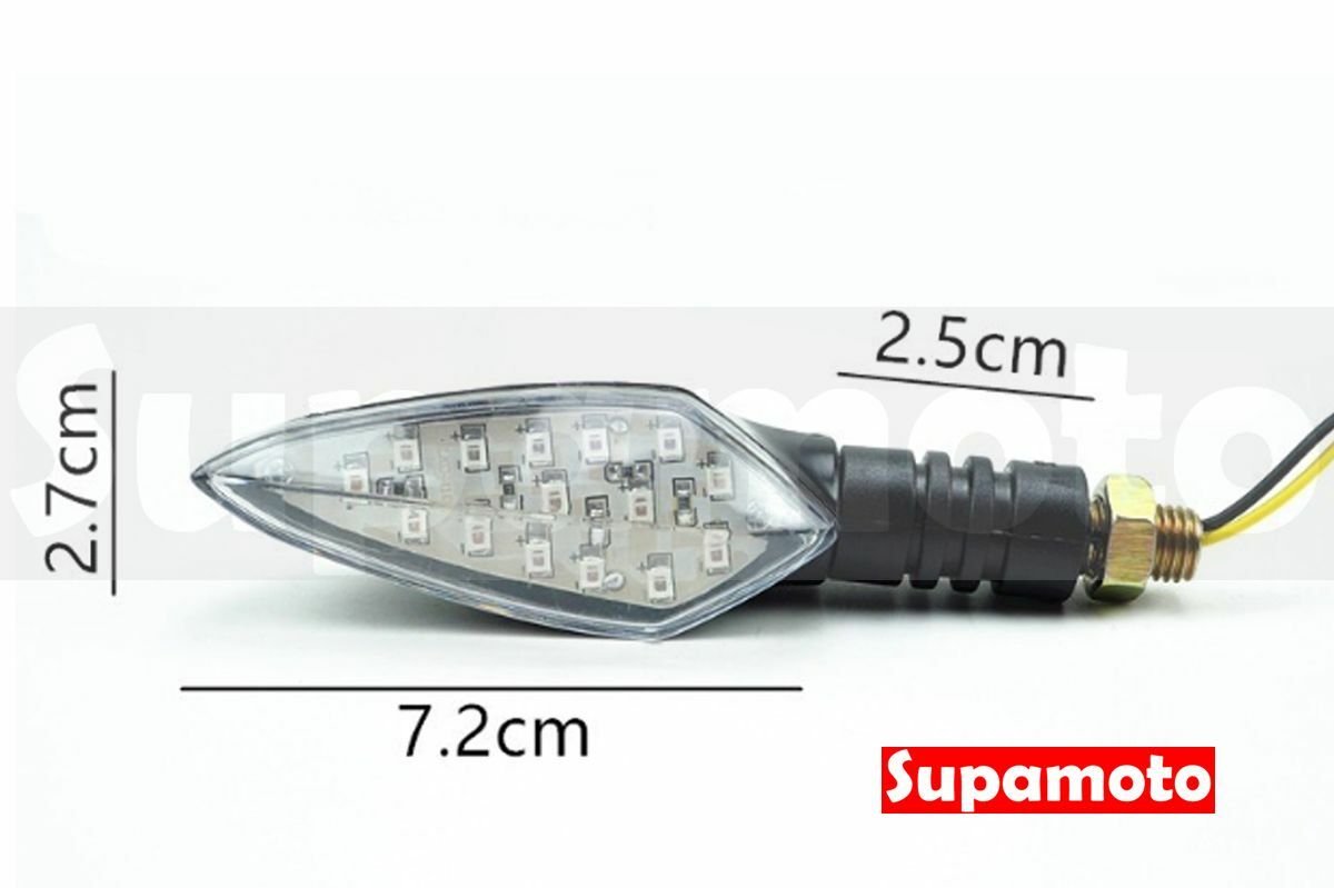 -Supamoto- D13 LED 方向燈 原廠型 通用 改裝 箭頭 檔車 仿賽 酷龍 忍者 MT03 雷霆 DRG CBR R6 6R 阿魯