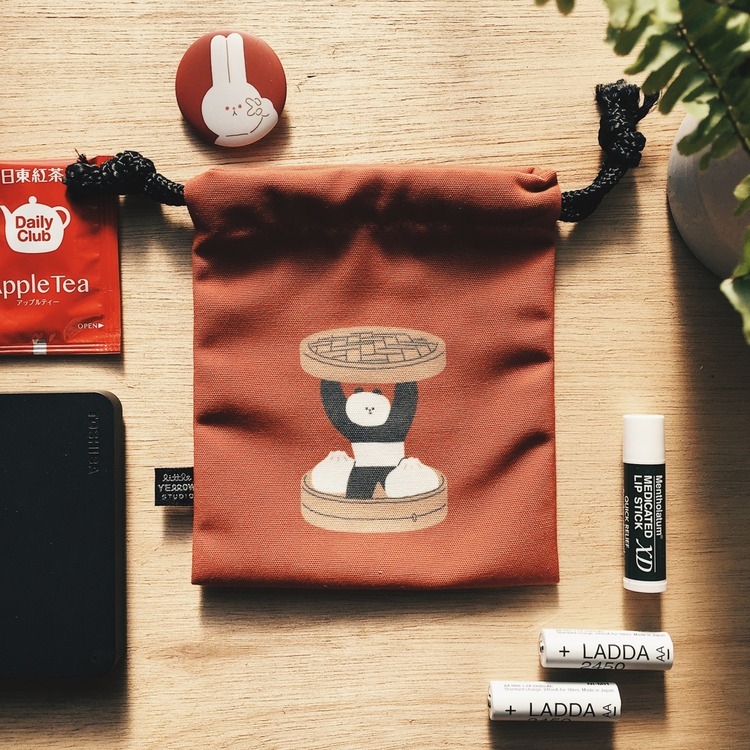 小黃間｜束口袋｜熊貓小籠包