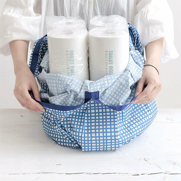 Shupatto -【S-472】日本便攜秒收水滴型手提環保袋 (大碼) (多色)