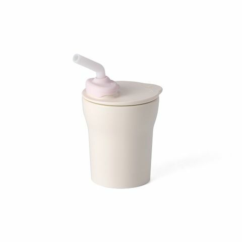 Miniware 天然聚乳酸兒童學習餐具 1-2-3 Sip! 愛喝水水杯組 - 香草棉花糖