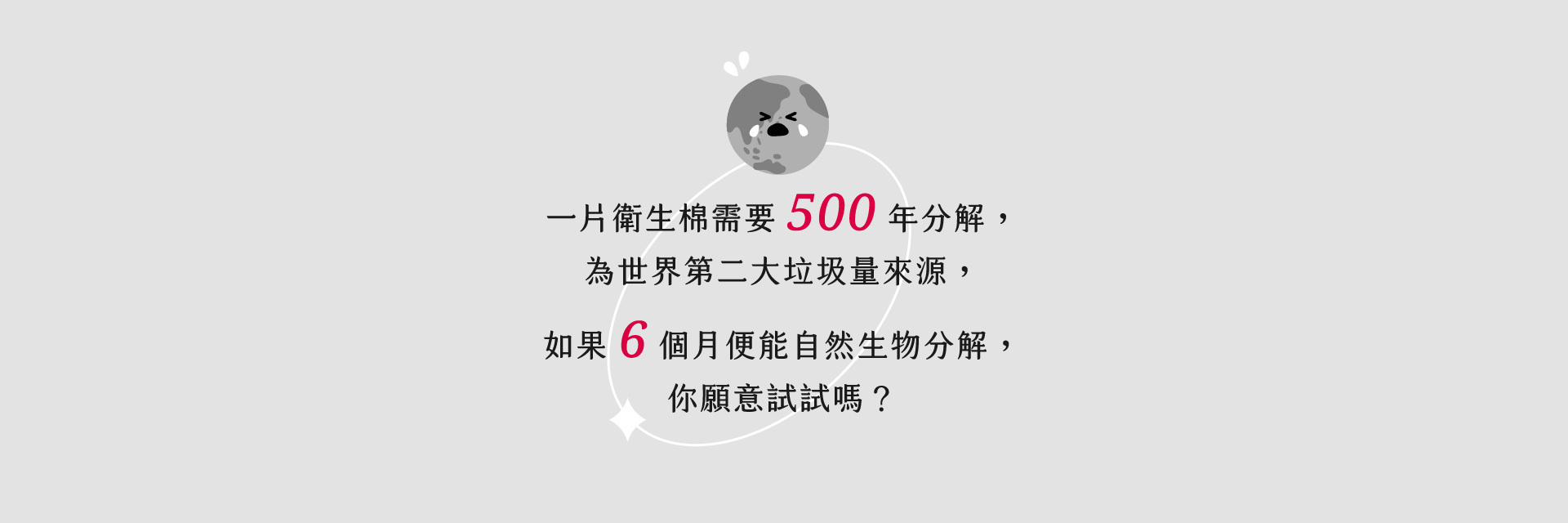 一片衛生棉要500年分解