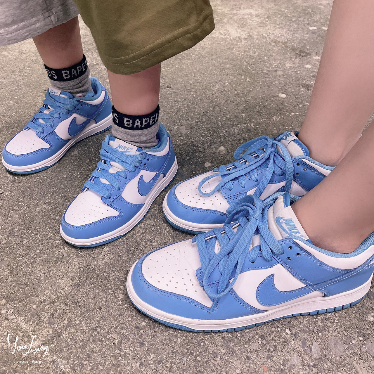 【Luxury】NIKE DUNK LOW "University Blue" 大學藍 男 黃標北卡藍 兒童 親子款