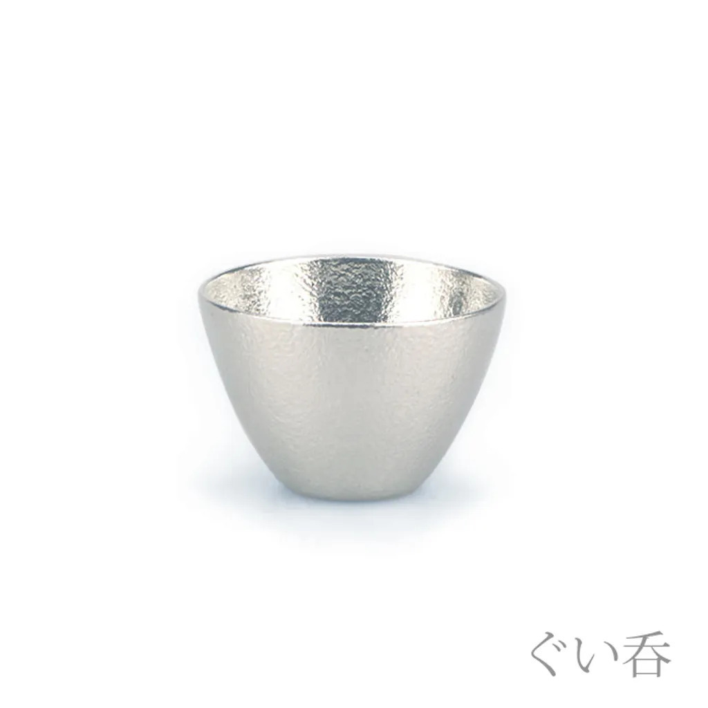 清酒具禮盒(金箔片口盅+清酒對杯) - 能作台灣｜NOUSAKU Taiwan