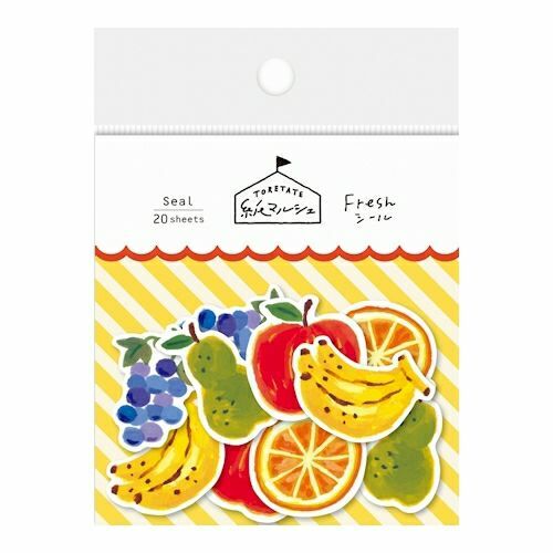 水果 和紙貼紙包(20 枚)｜日本古川紙工