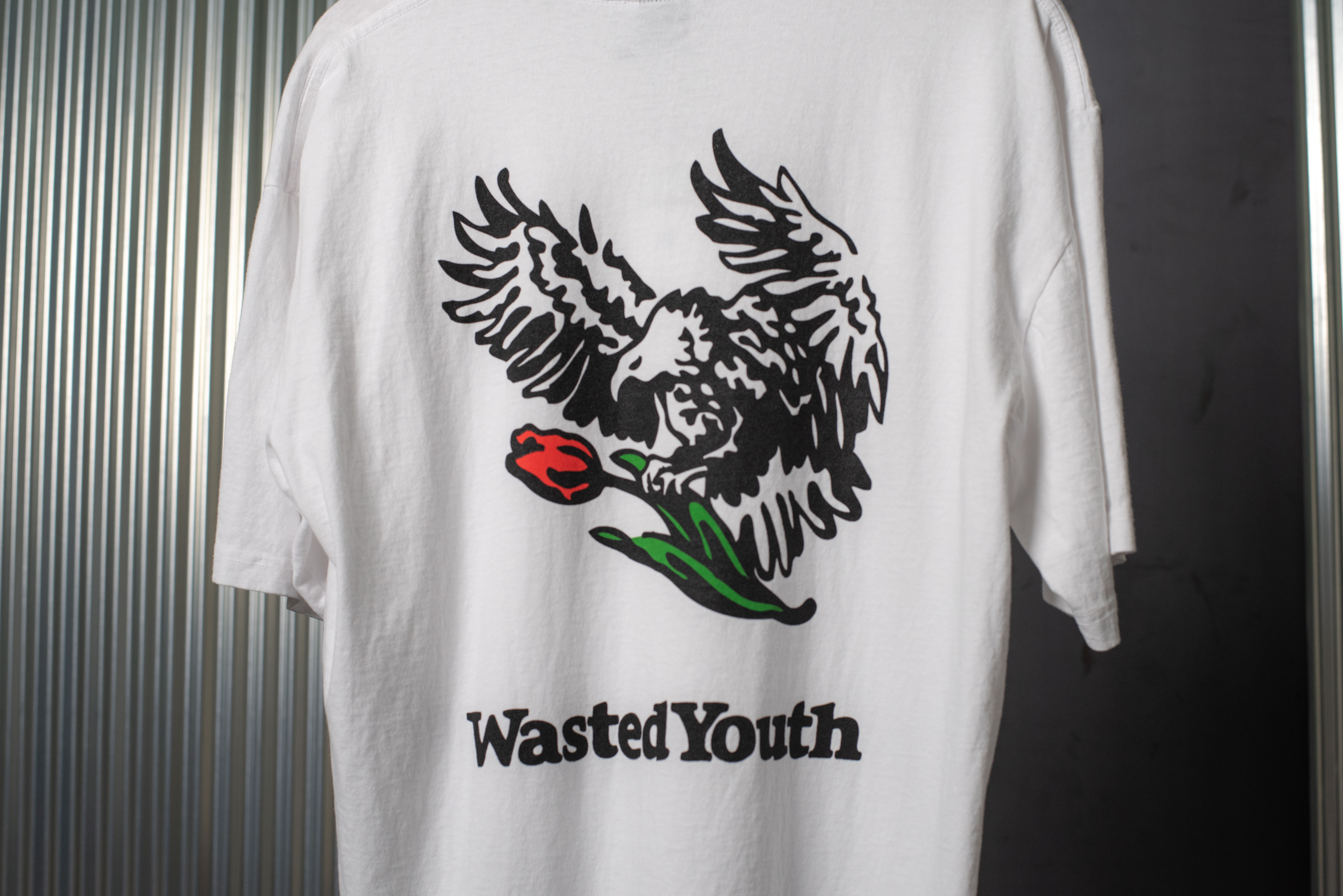 WASTED YOUTH WHITE EAGLE T-SHIRT L