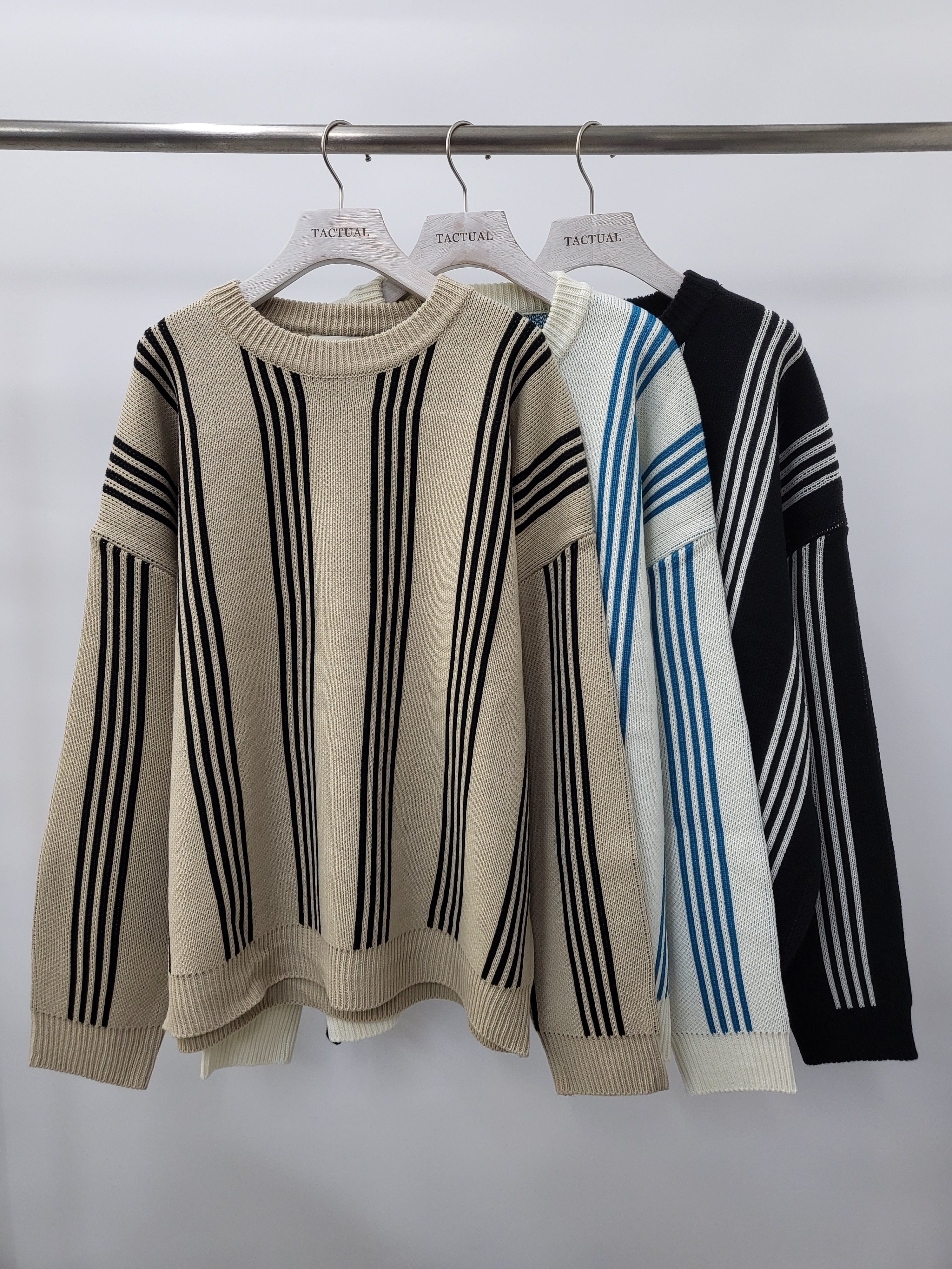 直紋針織衫 T3183