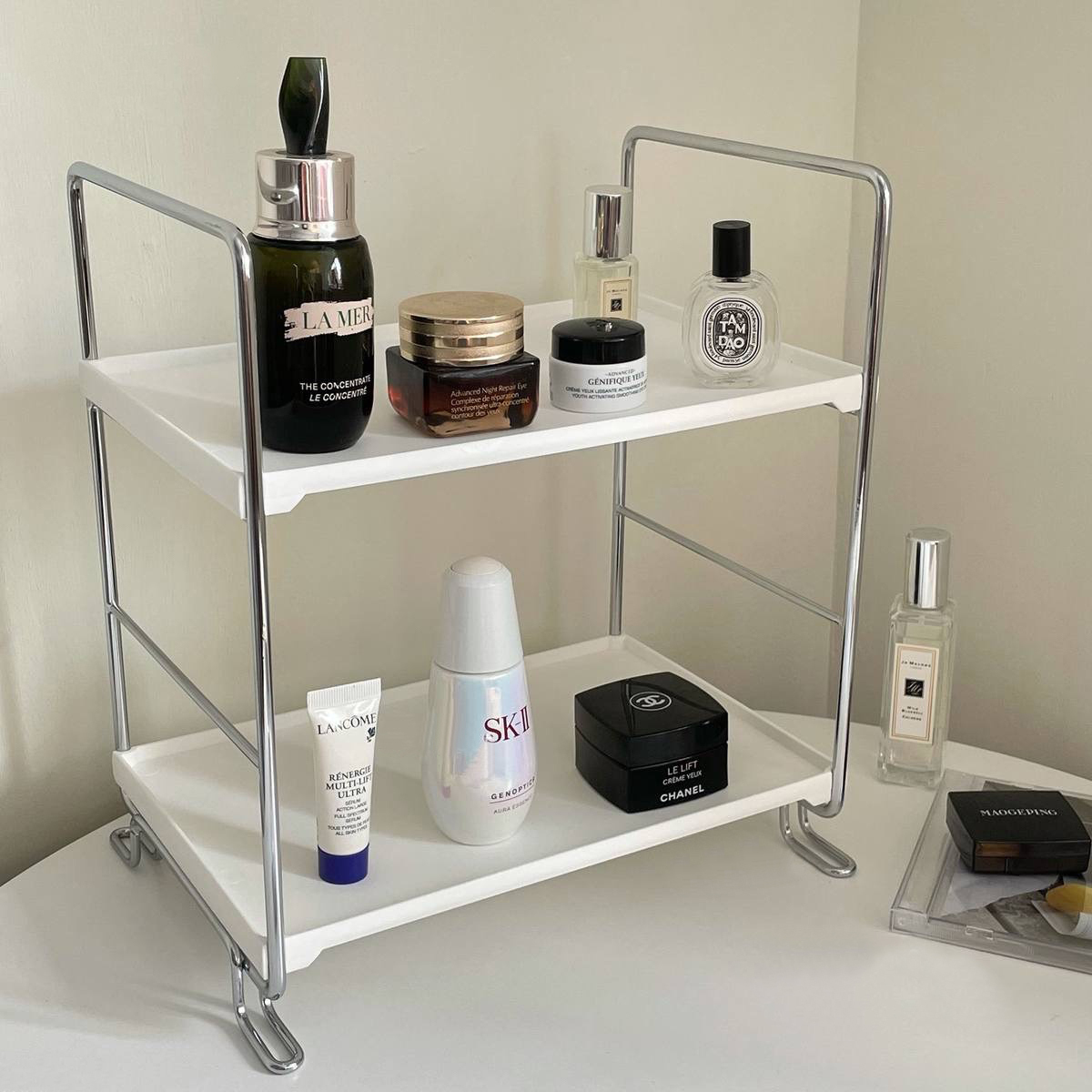 簡約不鏽鋼拼接手提收納架層架