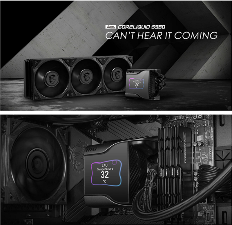 米特3C數位–MSI微星 MEG CORELIQUID S360 一體式水冷 封閉式水冷 CPU散熱器 6年保 漏水賠償
