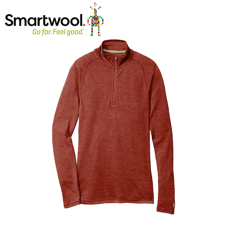 Smartwool 美國 NTS 250羊毛長袖拉鍊T 男款 (鐵鏽紅) 美麗諾/保暖/排汗透氣 12SW603297
