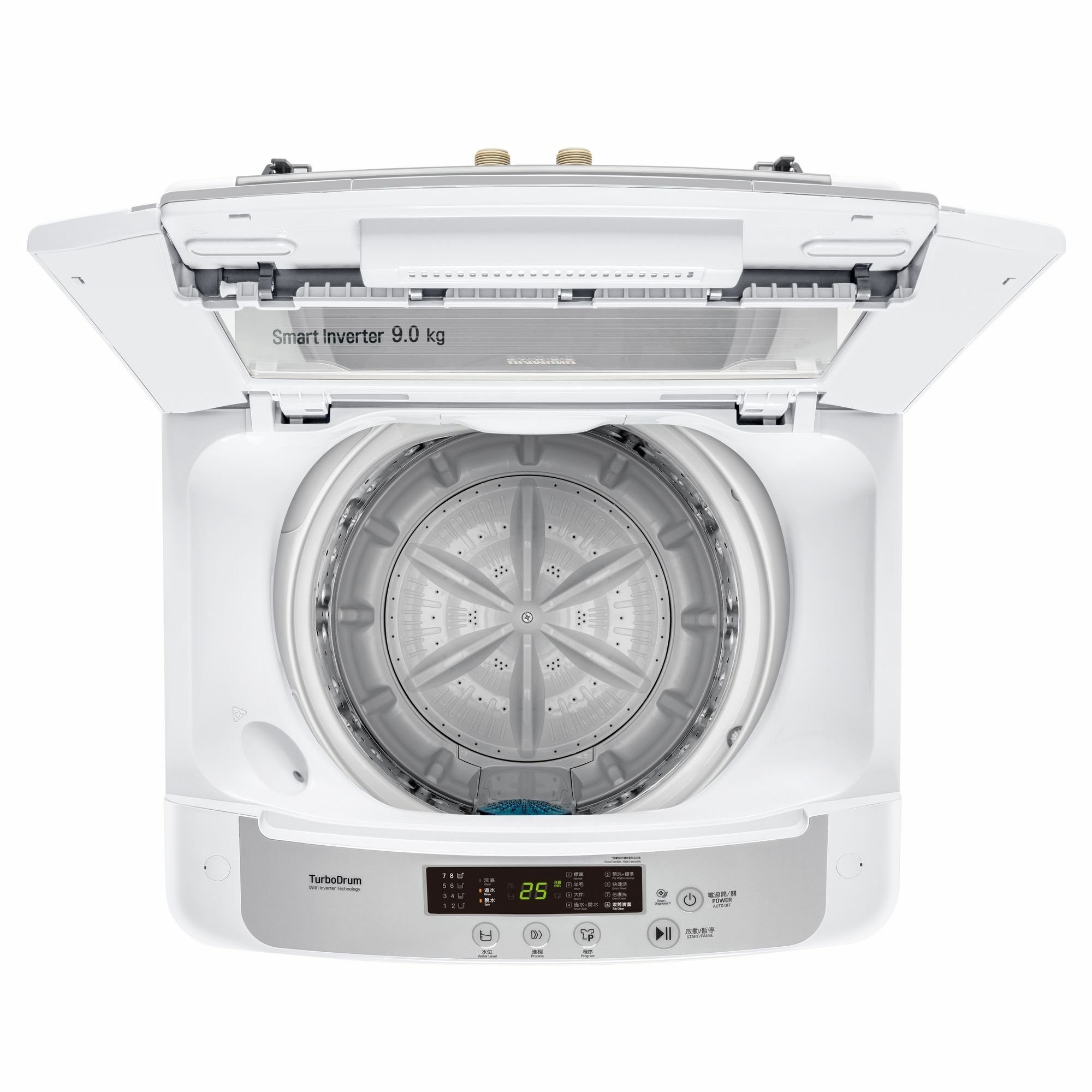 樂金 LG   WT-90WC‧9公斤/高去水位‧智能變頻‧日式全自動洗衣機-香港行貨-原廠2年全機及10年摩打保養‧