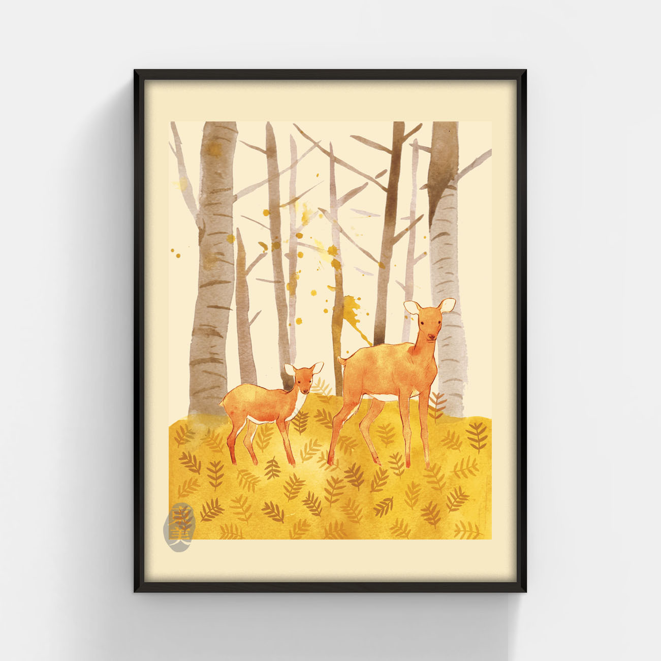 舒然〈冬之鹿 Winter Deer III〉限量版畫