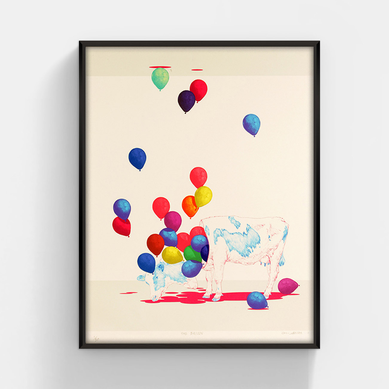 孫迪遜〈The balloon〉限量親筆簽名版畫