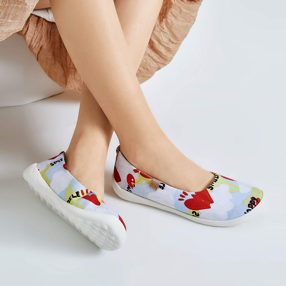 【 Uin 】西班牙原創設計 | 夏日彩虹 女鞋 彩繪鞋 休閒鞋 懶人鞋