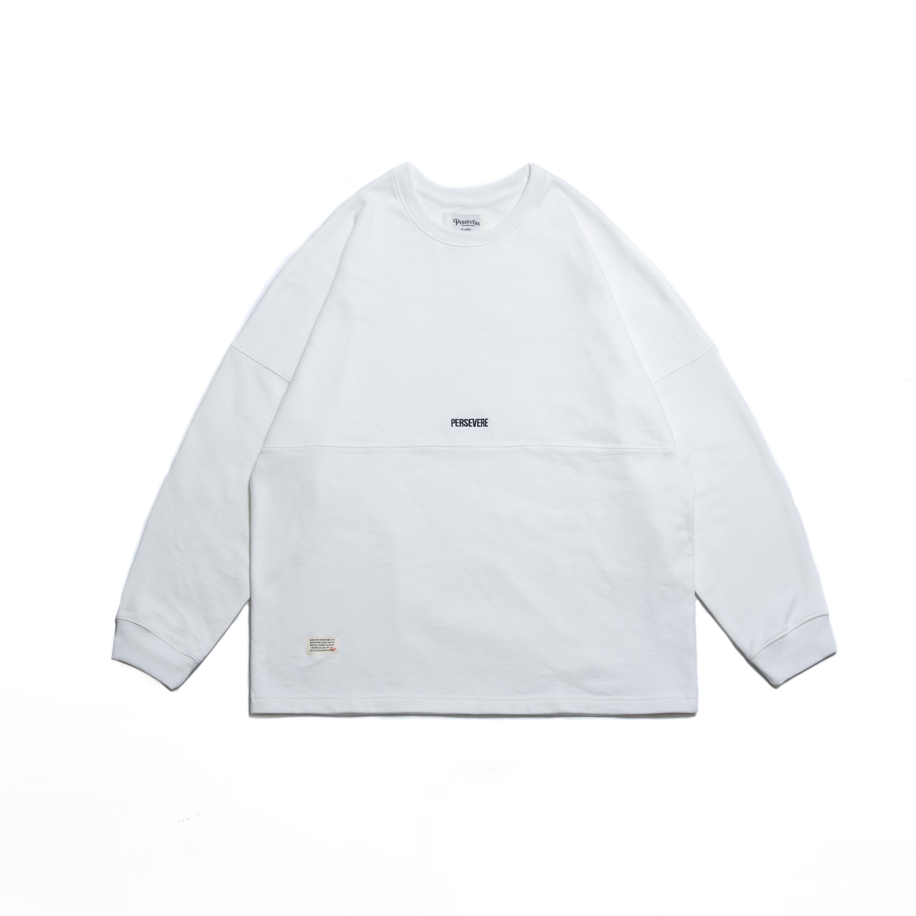 PERSEVERE MORSE CODE CLASSIC WASHED SWEATSHIRT - IVORY