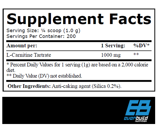 EB L-CARNITINE TARTRATE 1000 (200G)