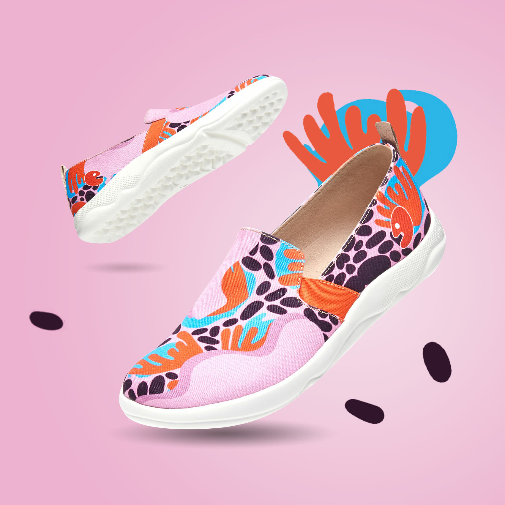 【 Uin 】西班牙原創設計 | 復甦 彩繪鞋 休閒鞋 女鞋 懶人鞋