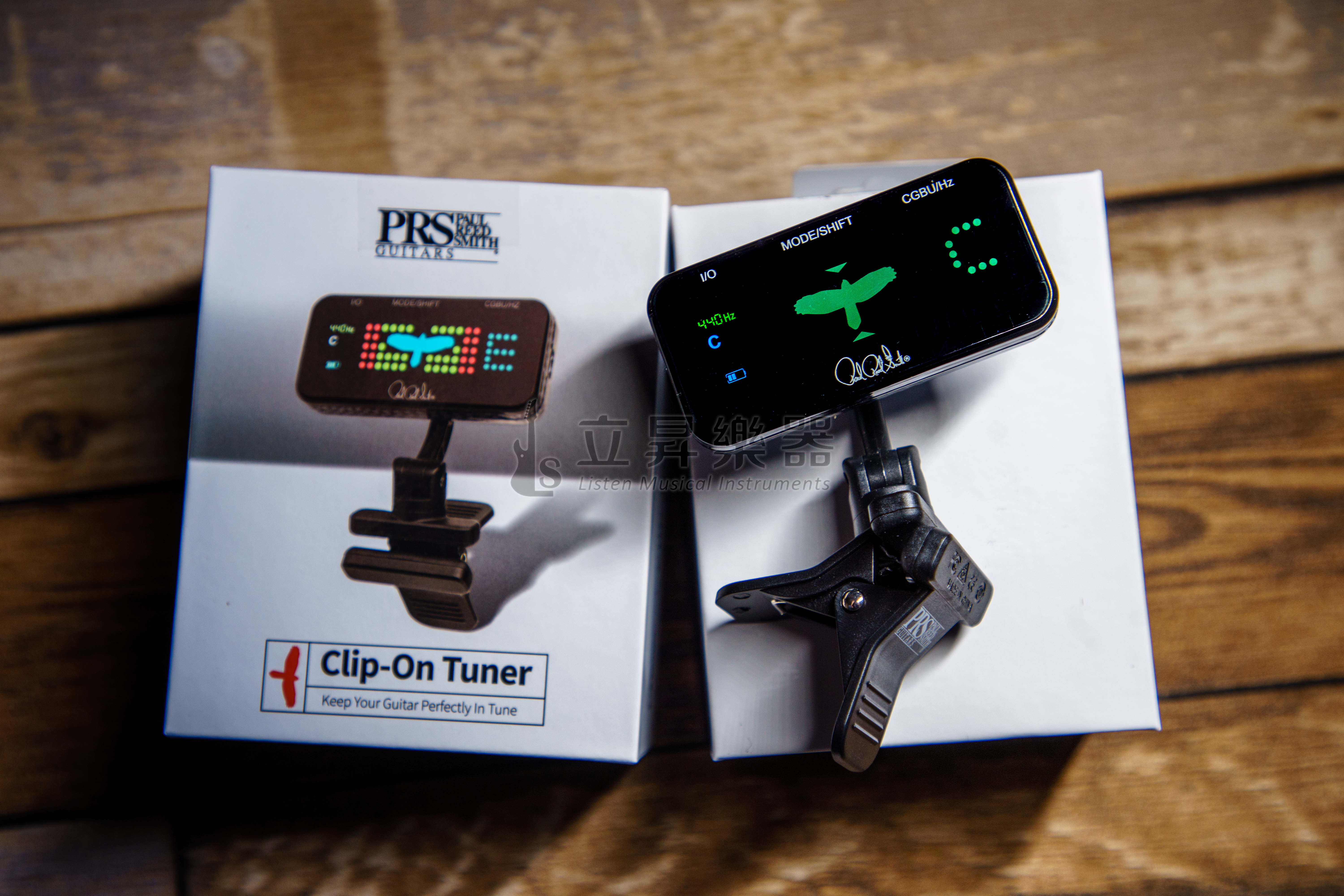 調音器 PRS Clip-on Tuner 高靈敏度 碳纖維卡夢紋路 充電式 夾式調音器 Coopers Hawk鳥 吉他 貝斯 烏克麗麗 提琴