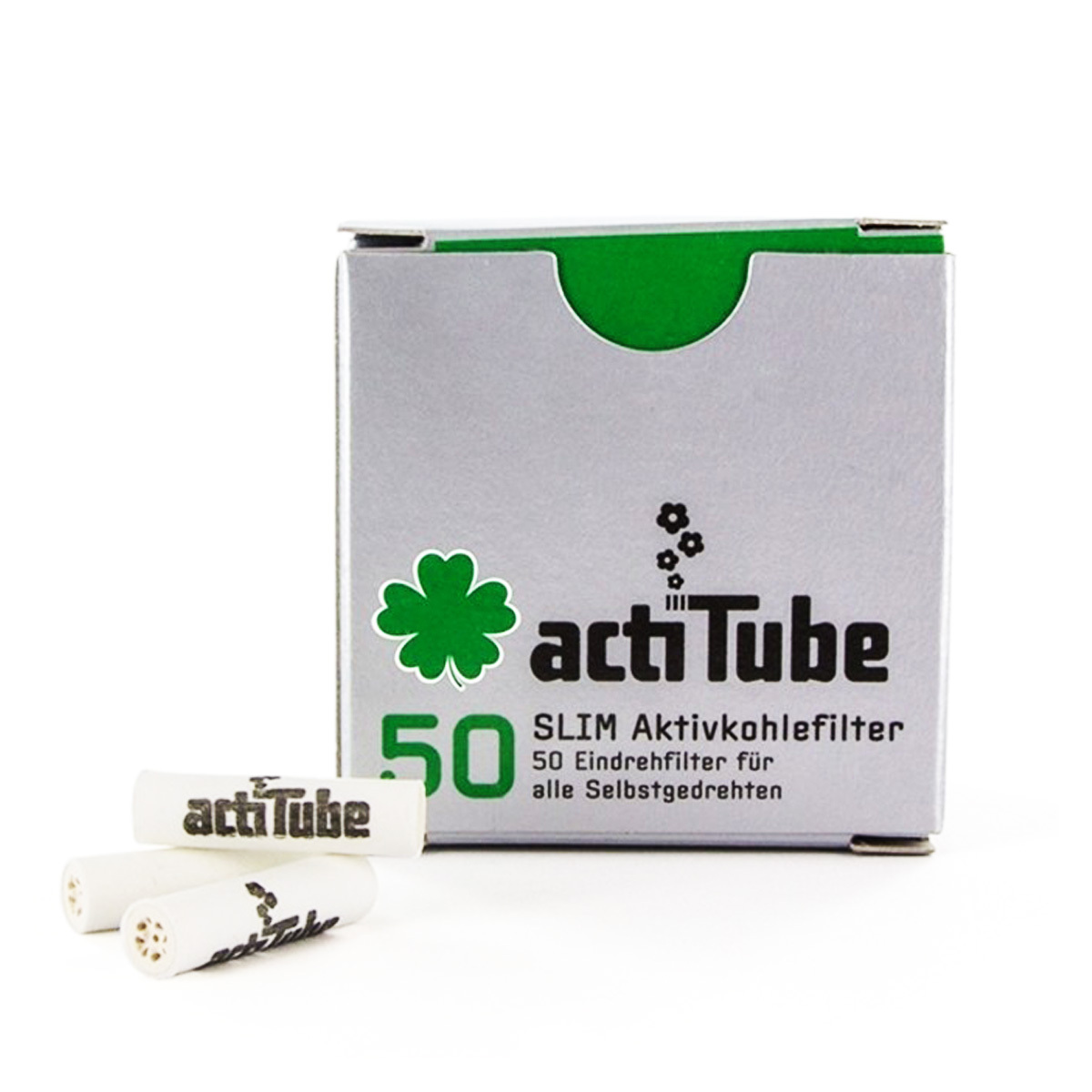 🇩🇪ActiTube - 50pc 7mm Slim Charcoal Filters 活性碳濾嘴