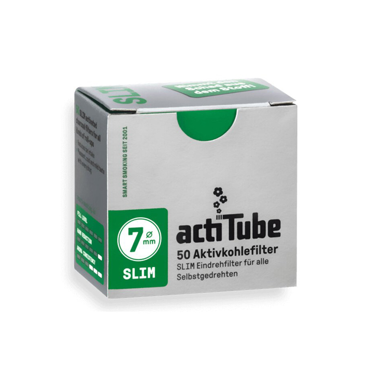 🇩🇪ActiTube - 50pc 7mm Slim Charcoal Filters 活性碳濾嘴