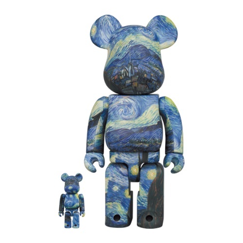 BE@RBRICK VINCENT VAN GOGH THE STARRY NIGHT 400%+100% 梵谷 星夜