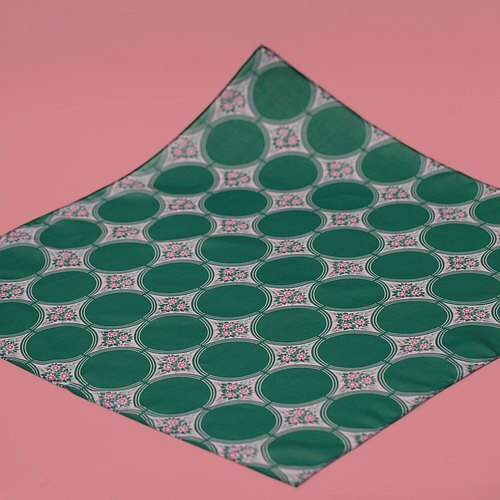 爿爿花 絲巾─翡翠迎春