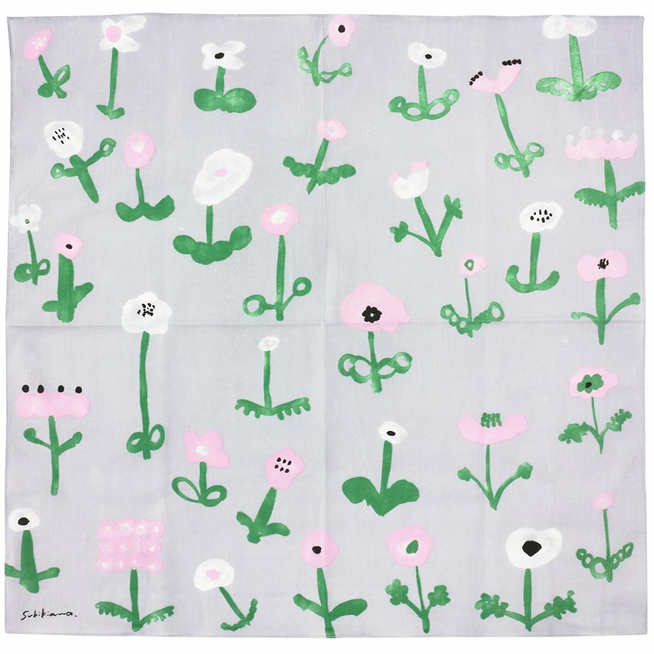 日本製純棉手帕 茶巾 表現社 Subikiawa:花朵